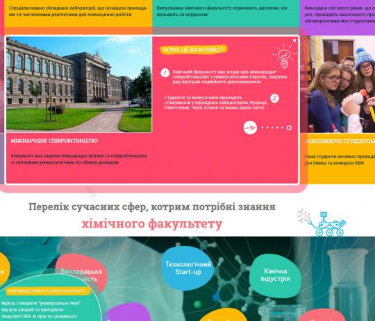 сайт для абитуриентов для университета